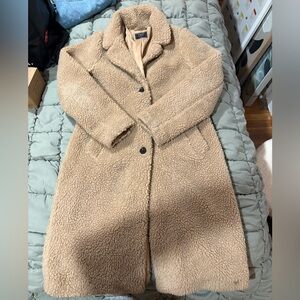 Abercrombie, long Sherpa jacket